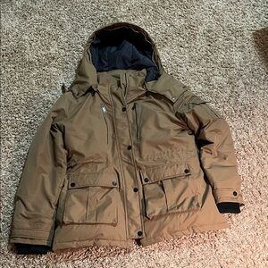 Wantdo Women's Tan Hooded Parka size XL